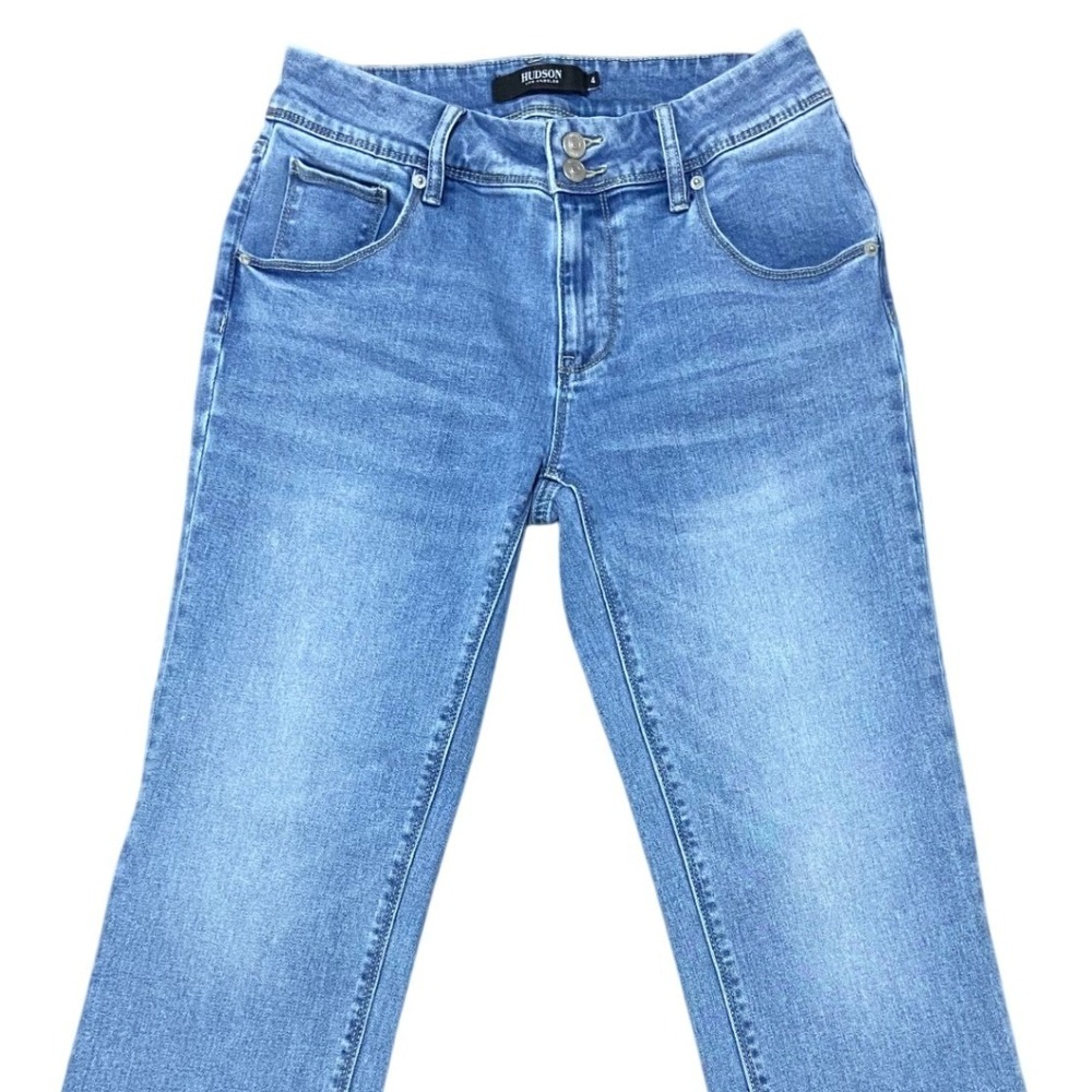 HUDSON Los Angeles Blue Wash Denim Jeans Straight Leg Streetwear Casual Size‎ 4 - Picture 9 of 12